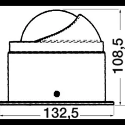 Discount Compas Artica 2''3/4 sur fût Compas, Jumelles, Sextant·Compas De Route