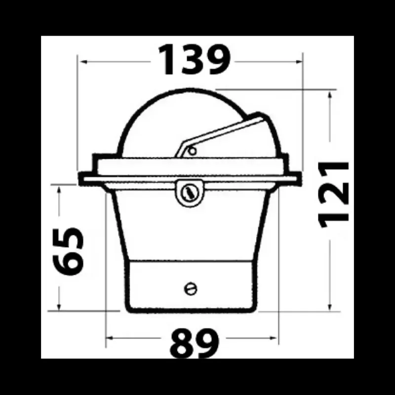 Compas Zentit 3'' encastré avec couvercle - Rose conique*Riviera Hot