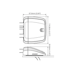 Passe câble DS-H-Multi-BLK Horizontal*Scanstrut