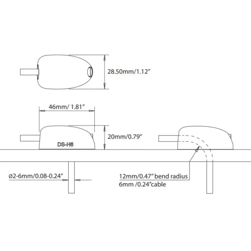 Sale Passe-câble étanche DS-H6 Distribution & Protection·Passe-Toit Pour Câble|Distribution & Protection·Passe-Câble Étanche
