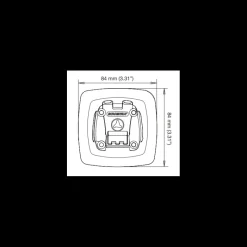Outlet Rokk Mini base autocollant RLS-404 Rangement·Support & Rangement Multifonctions|Confort Extérieur - Cockpit·Rangement Cockpit