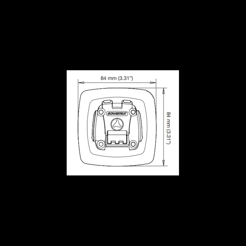 Outlet Rokk Mini base autocollant RLS-404 Rangement·Support & Rangement Multifonctions|Confort Extérieur - Cockpit·Rangement Cockpit