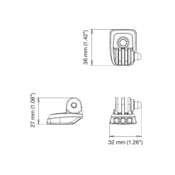Discount Rokk Mini support GoPro RL-510 Rangement·Support & Rangement Multifonctions|Confort Extérieur - Cockpit·Rangement Cockpit