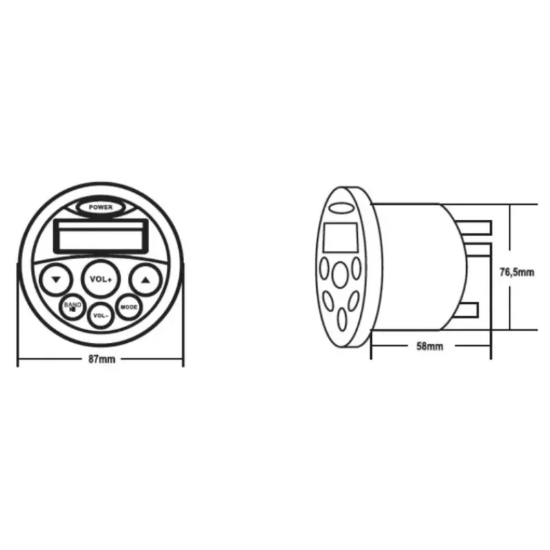Radio Etanche & Bluetooth MP804*SeaSound Clearance