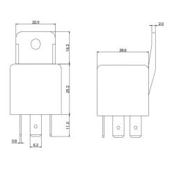 Relais 12 V - 40 A*Shori Outlet