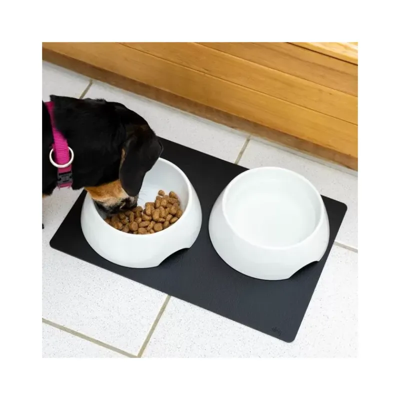 Gamelles magnétiques en porcelaine avec tapis Chiens & Animaux|Vie En Plein Air·Pour Le Chien