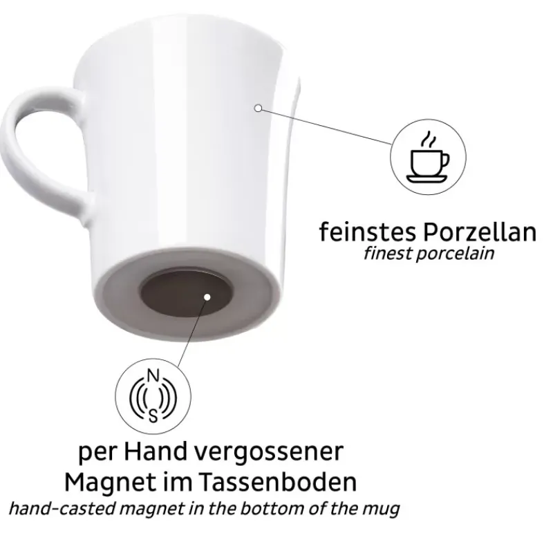 Lot de 2 tasses magnétiques*SILWY Discount