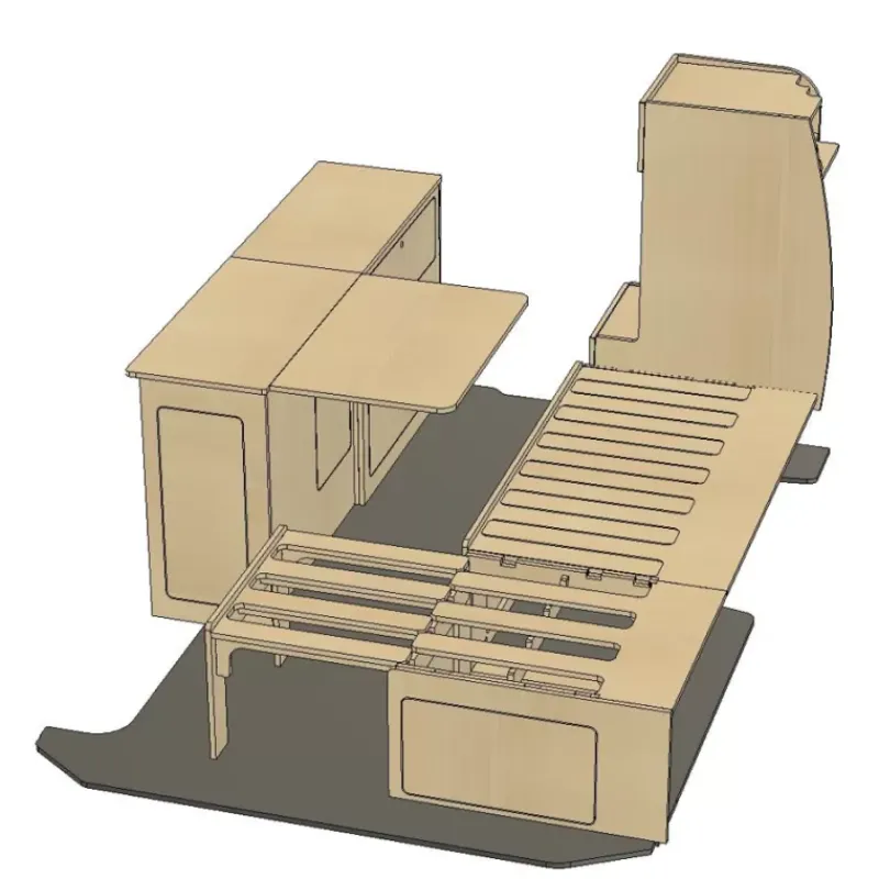 Clearance Kit meuble Roamer | Universel Kit Aménagement·Kit Fixe Universel