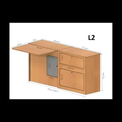Best Meuble latéral + table | VW T5/T6 Vw T5 / T6|Ameublement & Quincaillerie Intérieure·Meuble Bois Individuel