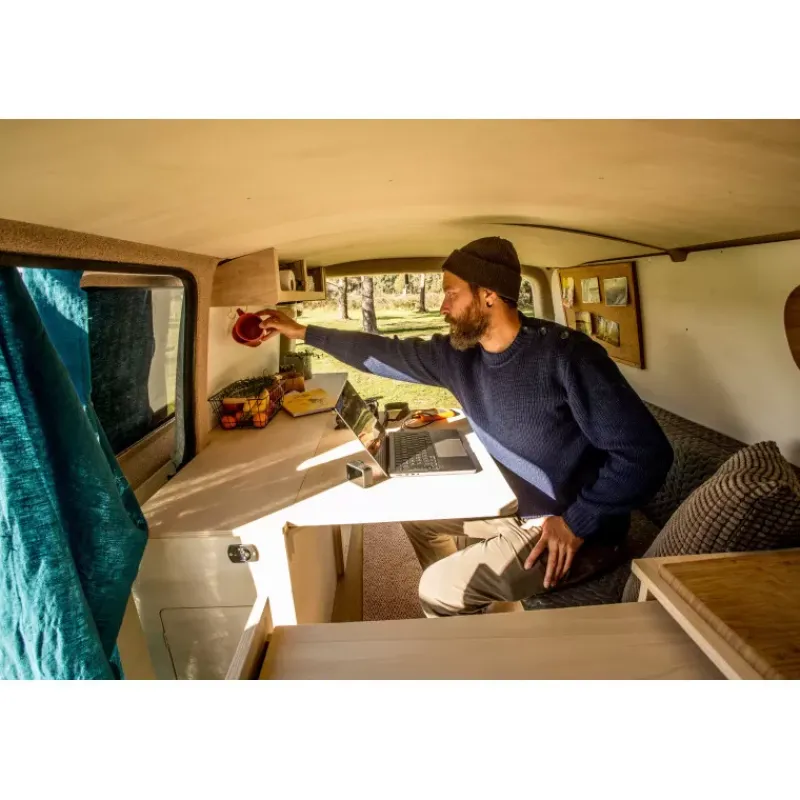 New Meuble latéral + Table XL | Jumpy/Expert 3 Citroën Jumpy / Peugeot Expert / Toyota Proace|Ameublement & Quincaillerie Intérieure·Meuble Bois Individuel