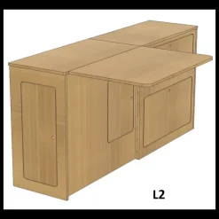 Outlet Meuble latéral + table | Universel Ford Transit|Mercedes Vito / Viano