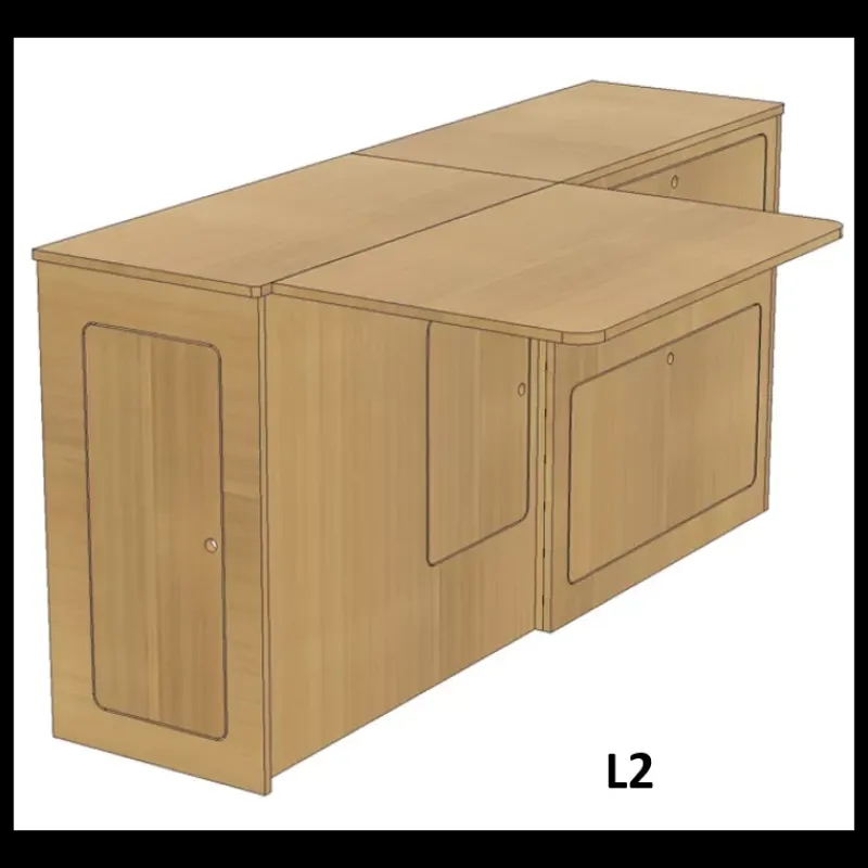 Meuble latéral + table | Trafic 3*Simple Vans