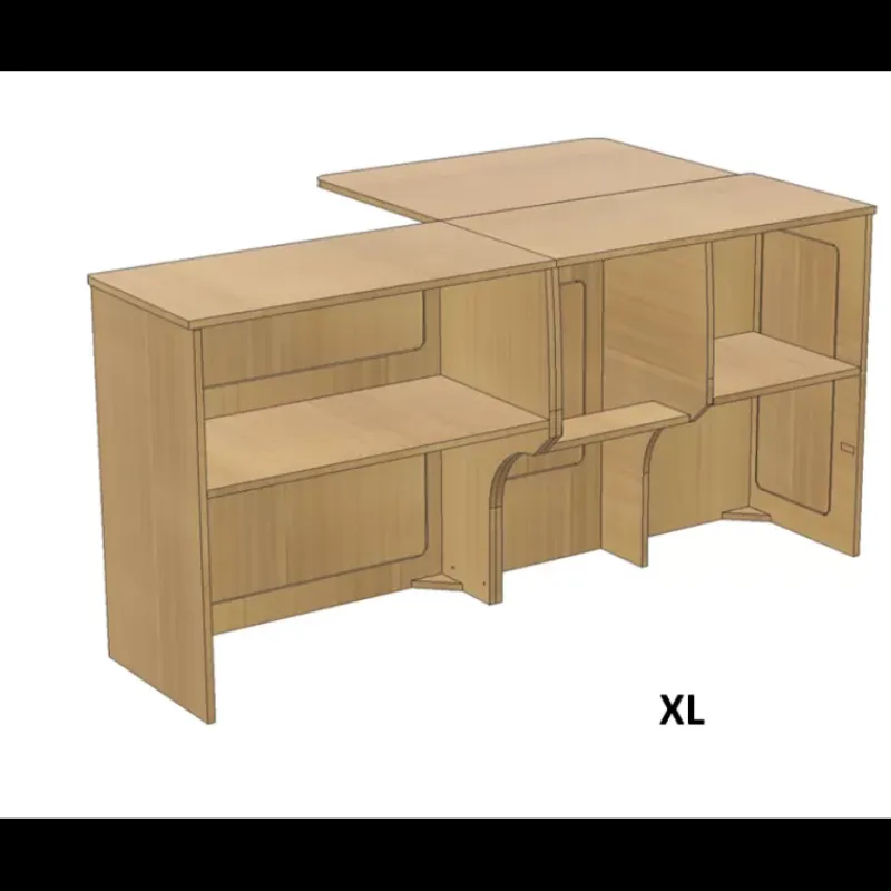 Best Meuble latéral + table | Jumpy/Expert 3 Citroën Jumpy / Peugeot Expert / Toyota Proace|Ameublement & Quincaillerie Intérieure·Meuble Bois Individuel