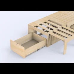 Hot Tiroir arrière | Lit peigne 112 et 120 cm Ameublement & Quincaillerie Intérieure·Meuble Bois Individuel