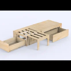 Hot Tiroir arrière | Lit peigne 112 et 120 cm Ameublement & Quincaillerie Intérieure·Meuble Bois Individuel