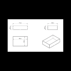 Hot Tiroir arrière | Lit peigne 112 et 120 cm Ameublement & Quincaillerie Intérieure·Meuble Bois Individuel