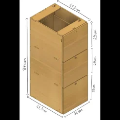 Unité cuisine tiroirs PLUS Ameublement & Quincaillerie Intérieure·Meuble Bois Individuel