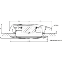 Hot Aérateur 3003 + Sensyo 12 V Grille & Aération·Aérateur De Toit
