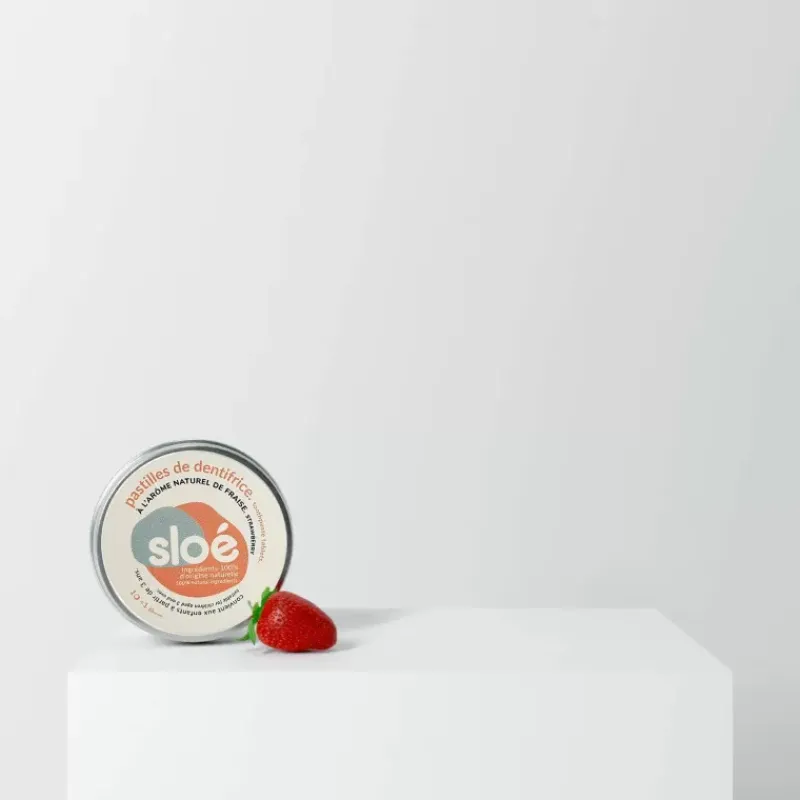 Discount SLOÉ Dentifrice solide en pastilles | fraise Equipement Du Randonneur·Hygiène & Soin Du Corps