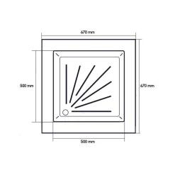 Hot Bac à douche | 670 x 670 x 80 mm Evier, Lavabo & Receveur·Receveur & Bac À Douche|Lavabo, Évier & Receveur·Bac À Douche & Receveur