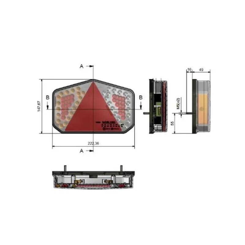 Sale feu remorque LED 7 fonctions Attelage & Matériel Remorque·Signalisation, Feux De Remorque & Caravane|Matériel De Remorque·Feux & Signalisation