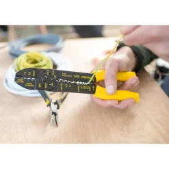 Clearance Pince à sertir et à dénuder 220 mm Outillage·Outils|Distribution & Protection·Cosse Et Connexion Électrique