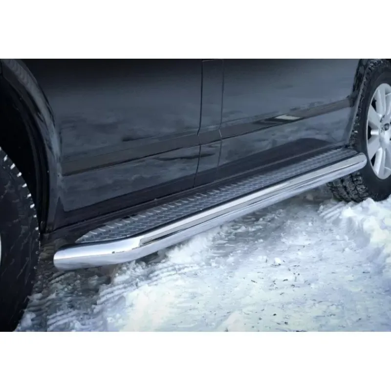 Marchepieds latéraux avec plaque nervurée | VW T5*STEELER New