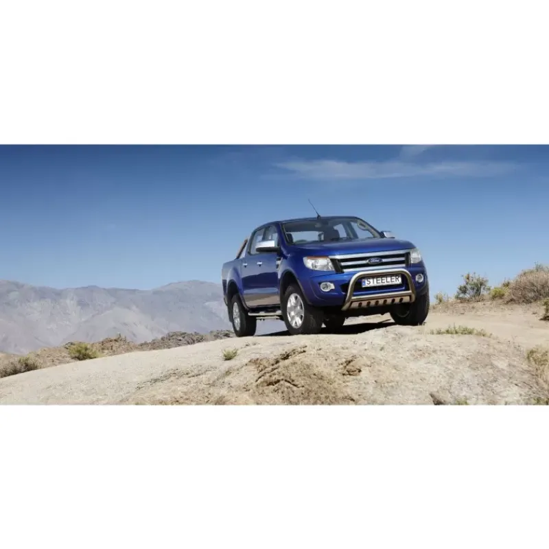 Pare-buffle avec plaque de protection | Ford Ranger 3 Accessoires Offroad, Franchisseur, Tout-Terrain Et 4X4·Pare Buffles Et Protections Extérieures