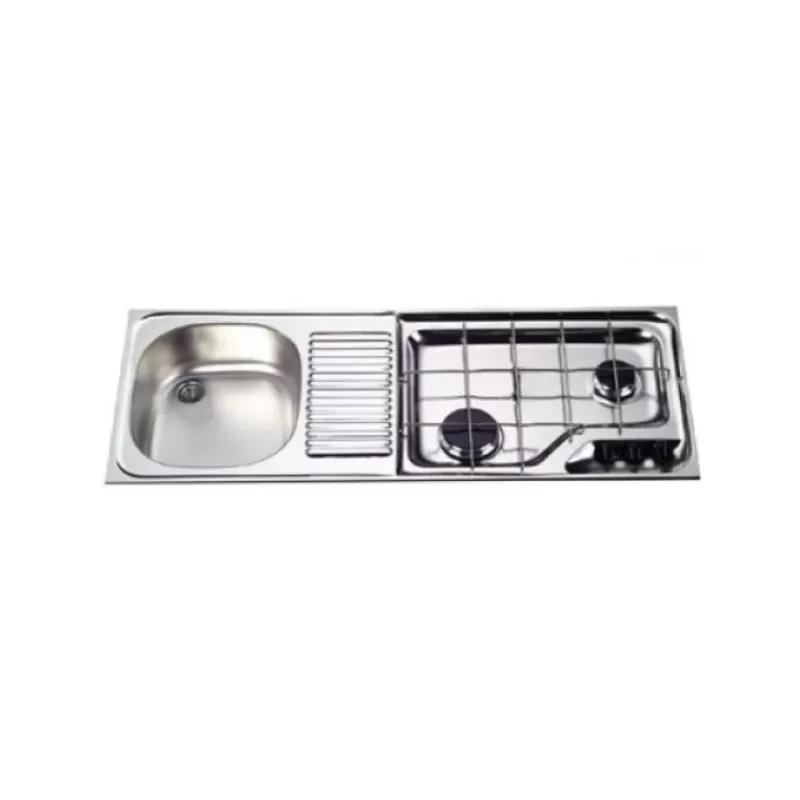 Clearance Combiné 2 feux 1050 x 420 mm Appareil De Cuisson Intérieur·Combiné Évier Gaz|Cuisson Intérieure, Réchaud Et Réchaud-Four·Réchaud Évier Gaz Combiné