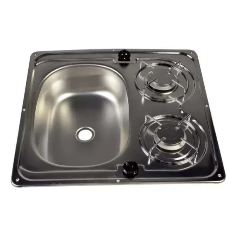 Hot Combiné 2 feux 490 x 460 mm Appareil De Cuisson Intérieur·Combiné Évier Gaz|Cuisson Intérieure, Réchaud Et Réchaud-Four·Réchaud Évier Gaz Combiné