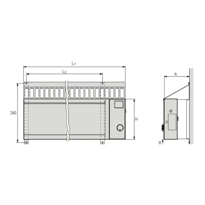 Chauffage T2RIB 12 | 230 V - 1200 W*Telco Sale