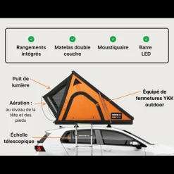 Online Cargo 2.0 Tente De Toit, Barre De Toit, Coffre & Échelle·Tente De Toit