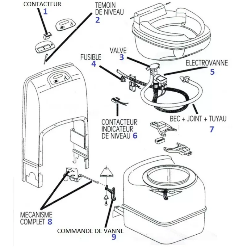Clearance Pièces détachées C200 CS Wc & Sanitaires·Pièces Détachées Wc