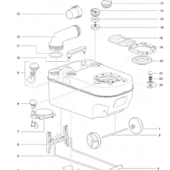 Discount Pièces détachées cassette C220 Wc & Sanitaires·Pièces Détachées Wc