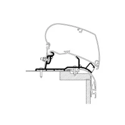 New Adaptateur CARTHAGO Malibu Store·Adaptateur De Store Camping-Car