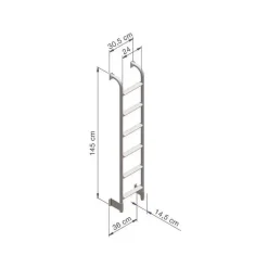 Clearance Ladder 6 Steps Tente De Toit, Barre De Toit, Coffre & Échelle·Échelle De Toit