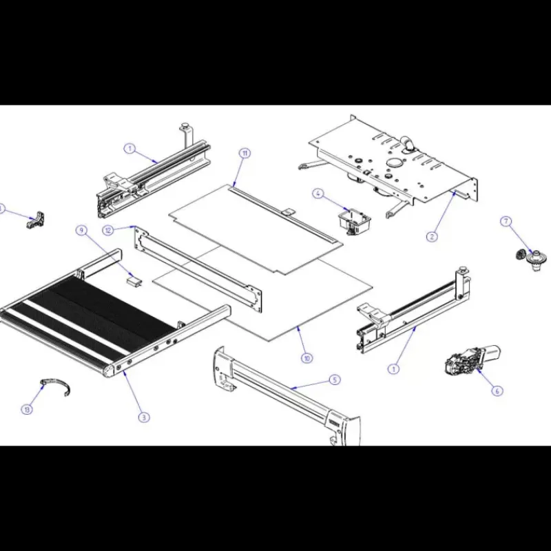 Online Pièces détachées Slide-Out Step V19 Ducato Accessoire Extérieur·Accessoires Marchepieds