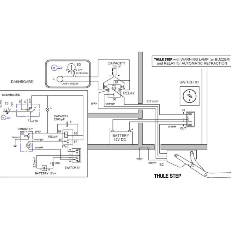 Relais pour Step 12V*Thule Sale