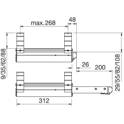Clearance Slide-Out Step Manual 400 Accessoire Extérieur·Marchepieds