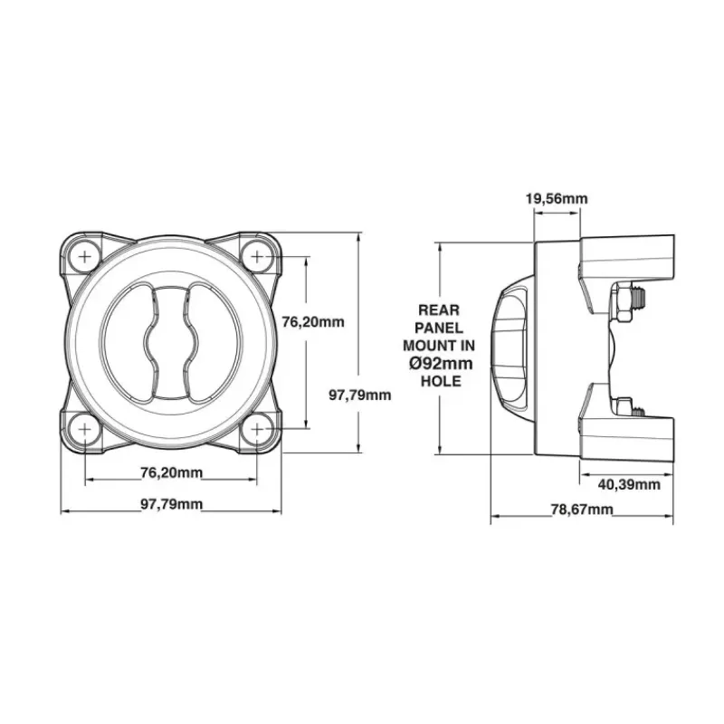 Coupe circuit Maxi 600A bipolaire | ON-OFF*Trem Sale