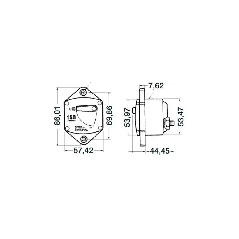 Disjoncteur 100A - série 187*Trem Discount