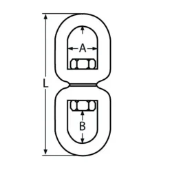 Emerillon ø 10 mm à œil*Trem Discount