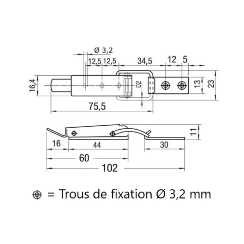 Online Fermeture levier inox 102 mm Poignée, Verrou & Fermeture Extérieures·Verrou Sauterelle Et À Levier|Poignée, Verrou & Fermeture Extérieures·Verrou Sauterelle Et À Levier