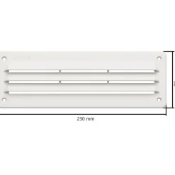 Grille d'aération 35 cm² | 230 x 80 mm*Trem Sale