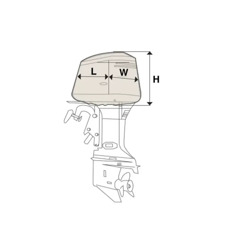 New Housse moteur hors-bord Moteur Hors-Bord Thermique & Équipements·Housse Protection Moteur Hb