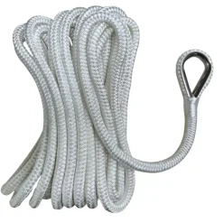 Best Pack d'amarre épissé & cossé 8 torons | Blanc Cordage·Amarre & Bout D'Amarrage