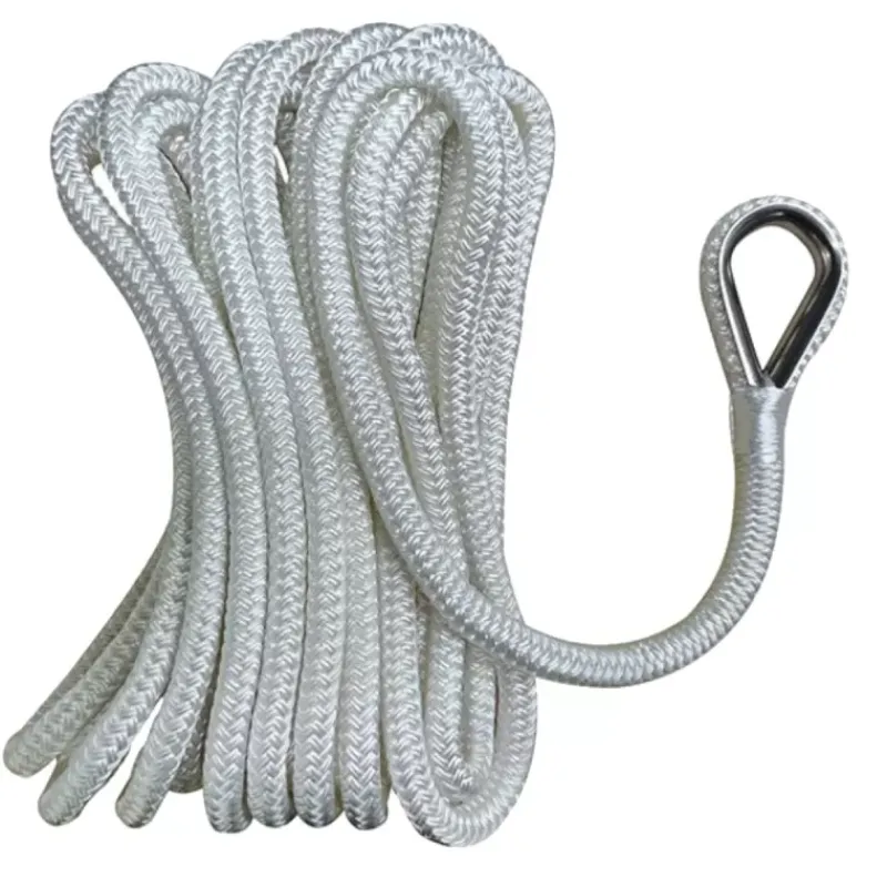 Best Pack d'amarre épissé & cossé 8 torons | Blanc Cordage·Amarre & Bout D'Amarrage