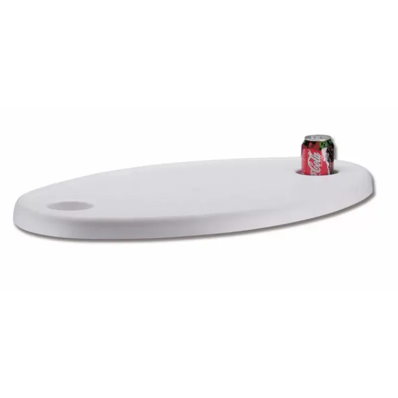 Plateau de table ovale ABS Blanc | 70 x 50 cm*Trem