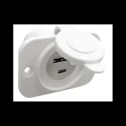 Prise USB-A + USB-C blanc*Trem Discount