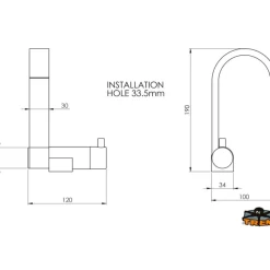 Robinet mitigeur Black Line | rabattable*Trem Online
